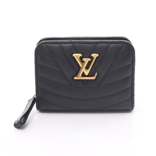Louis Vuitton New Wave Gypto Compact Wallet Noir Bi-Fold Leather Black