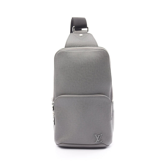 Louis Vuitton Avenue Sling Bag Taiga Body Leather Gray