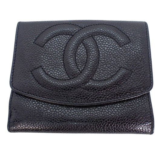 Chanel Logo CC Black L