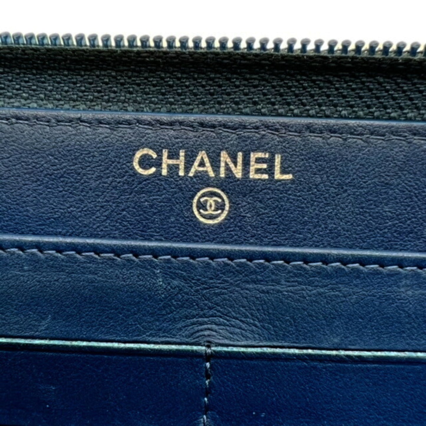 Chanel Long portefeuille zippé