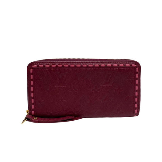 Louis Vuitton Zippy wallet Burgundy Leather