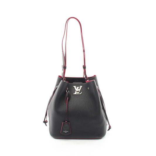 Louis Vuitton Rock Me Bucket Noir Shoulder Bag Leather Black